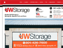 Tablet Screenshot of jwstorage.com